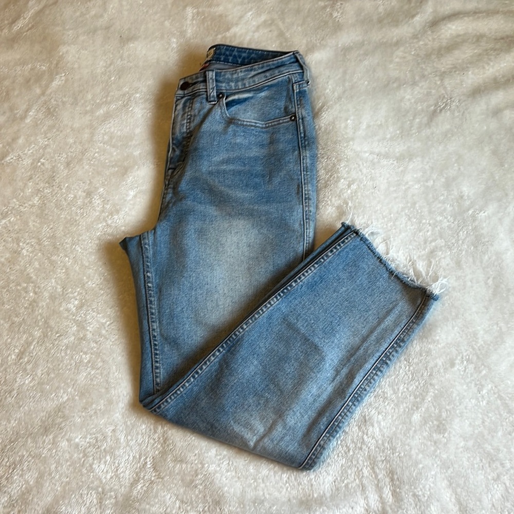 Free People CRVY High Rise Vintage Straight Jeans